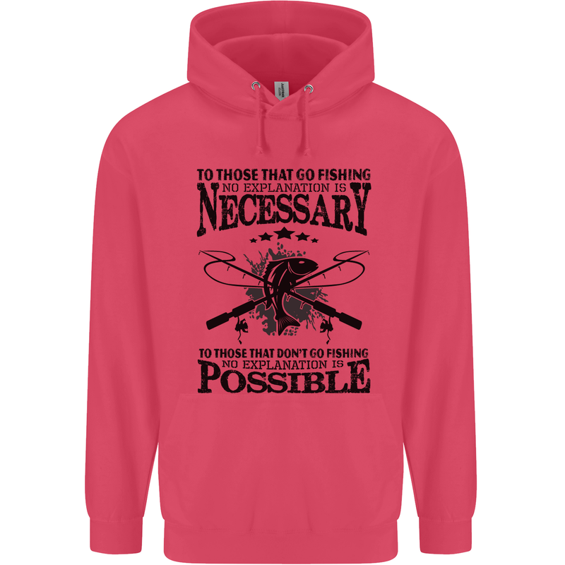To Those That Go Fishing Funny Fisherman Childrens Kids Hoodie Heliconia