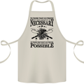 To Those That Go Fishing Funny Fisherman Cotton Apron 100% Organic Natural