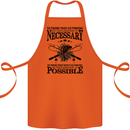 To Those That Go Fishing Funny Fisherman Cotton Apron 100% Organic Orange