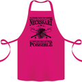 To Those That Go Fishing Funny Fisherman Cotton Apron 100% Organic Pink