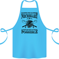 To Those That Go Fishing Funny Fisherman Cotton Apron 100% Organic Turquoise