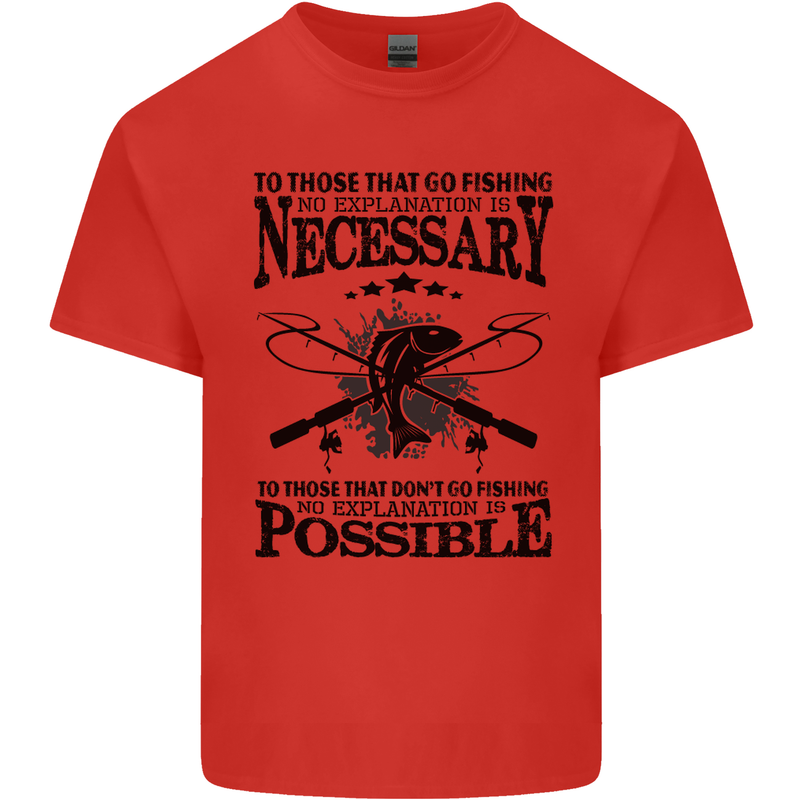 To Those That Go Fishing Funny Fisherman Kids T-Shirt Childrens Red