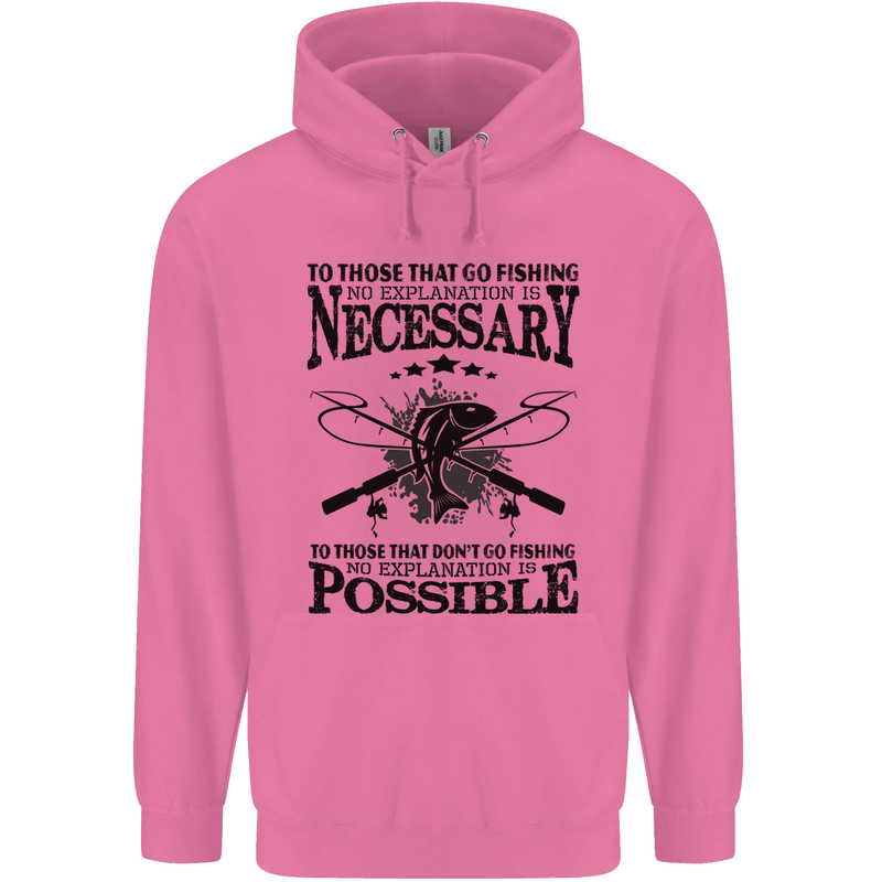 To Those That Go Fishing Funny Fisherman Mens 80% Cotton Hoodie Azelea