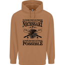 To Those That Go Fishing Funny Fisherman Mens 80% Cotton Hoodie Caramel Latte