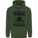 To Those That Go Fishing Funny Fisherman Mens 80% Cotton Hoodie Forest Green