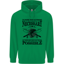 To Those That Go Fishing Funny Fisherman Mens 80% Cotton Hoodie Irish Green