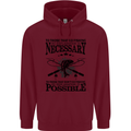 To Those That Go Fishing Funny Fisherman Mens 80% Cotton Hoodie Maroon