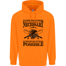 To Those That Go Fishing Funny Fisherman Mens 80% Cotton Hoodie Orange