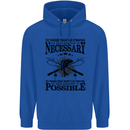 To Those That Go Fishing Funny Fisherman Mens 80% Cotton Hoodie Royal Blue