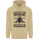 To Those That Go Fishing Funny Fisherman Mens 80% Cotton Hoodie Sand