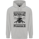 To Those That Go Fishing Funny Fisherman Mens 80% Cotton Hoodie Sports Grey