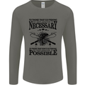 To Those That Go Fishing Funny Fisherman Mens Long Sleeve T-Shirt Charcoal