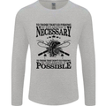 To Those That Go Fishing Funny Fisherman Mens Long Sleeve T-Shirt Sports Grey