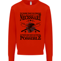 To Those That Go Fishing Funny Fisherman Mens Sweatshirt Jumper Bright Red