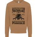 To Those That Go Fishing Funny Fisherman Mens Sweatshirt Jumper Caramel Latte