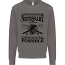 To Those That Go Fishing Funny Fisherman Mens Sweatshirt Jumper Charcoal