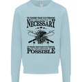 To Those That Go Fishing Funny Fisherman Mens Sweatshirt Jumper Light Blue