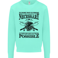 To Those That Go Fishing Funny Fisherman Mens Sweatshirt Jumper Peppermint