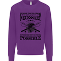To Those That Go Fishing Funny Fisherman Mens Sweatshirt Jumper Purple