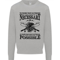 To Those That Go Fishing Funny Fisherman Mens Sweatshirt Jumper Sports Grey