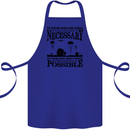 To Those The Parachute Regiment 1 2 3 Para Cotton Apron 100% Organic Royal Blue