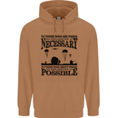To Those The Parachute Regiment 1 2 3 Para Mens 80% Cotton Hoodie Caramel Latte