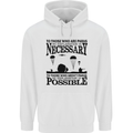 To Those The Parachute Regiment 1 2 3 Para Mens 80% Cotton Hoodie White