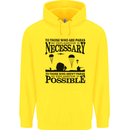 To Those The Parachute Regiment 1 2 3 Para Mens 80% Cotton Hoodie Yellow