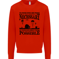 To Those The Parachute Regiment 1 2 3 Para Mens Sweatshirt Jumper Bright Red