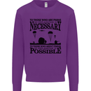 To Those The Parachute Regiment 1 2 3 Para Mens Sweatshirt Jumper Purple