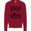 To Those The Parachute Regiment 1 2 3 Para Mens Sweatshirt Jumper Red