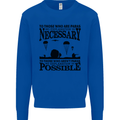 To Those The Parachute Regiment 1 2 3 Para Mens Sweatshirt Jumper Royal Blue