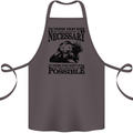 To Those Who Ride a Motorbike Biker Cotton Apron 100% Organic Dark Grey