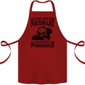 To Those Who Ride a Motorbike Biker Cotton Apron 100% Organic Maroon