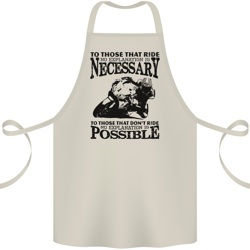 To Those Who Ride a Motorbike Biker Cotton Apron 100% Organic Natural