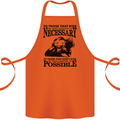To Those Who Ride a Motorbike Biker Cotton Apron 100% Organic Orange