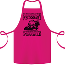 To Those Who Ride a Motorbike Biker Cotton Apron 100% Organic Pink