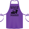 To Those Who Ride a Motorbike Biker Cotton Apron 100% Organic Purple