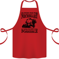 To Those Who Ride a Motorbike Biker Cotton Apron 100% Organic Red