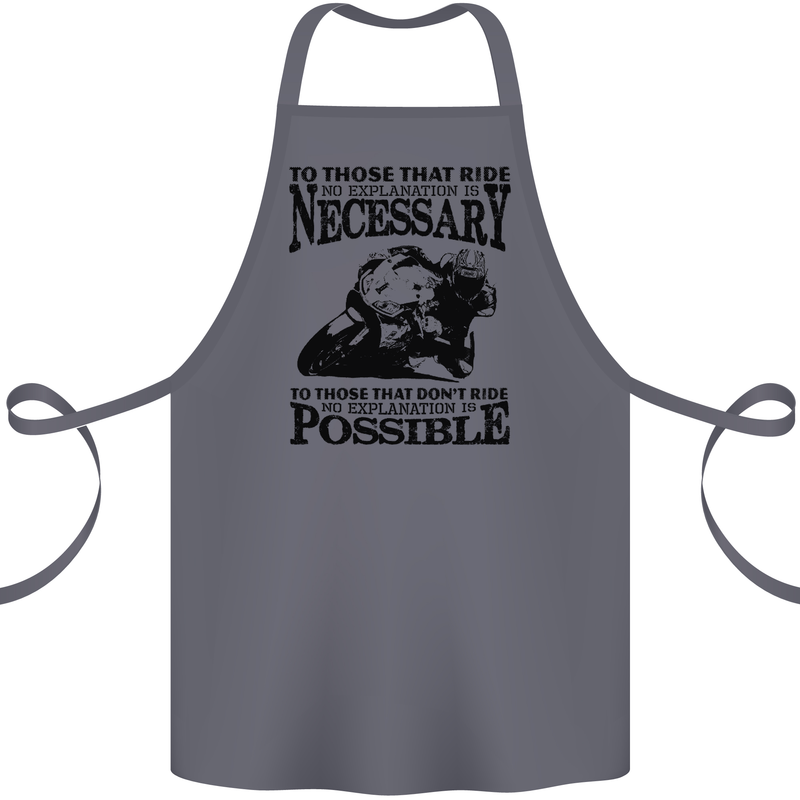 To Those Who Ride a Motorbike Biker Cotton Apron 100% Organic Steel