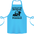 To Those Who Ride a Motorbike Biker Cotton Apron 100% Organic Turquoise