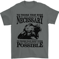 To Those Who Ride a Motorbike Biker Mens T-Shirt Cotton Gildan Charcoal