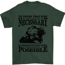 To Those Who Ride a Motorbike Biker Mens T-Shirt Cotton Gildan Forest Green
