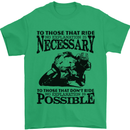 To Those Who Ride a Motorbike Biker Mens T-Shirt Cotton Gildan Irish Green