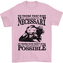 To Those Who Ride a Motorbike Biker Mens T-Shirt Cotton Gildan Light Pink