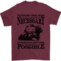 To Those Who Ride a Motorbike Biker Mens T-Shirt Cotton Gildan Maroon