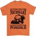 To Those Who Ride a Motorbike Biker Mens T-Shirt Cotton Gildan Orange