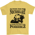 To Those Who Ride a Motorbike Biker Mens T-Shirt Cotton Gildan Yellow