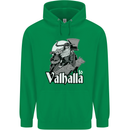 To Valhalla Viking Warrior Odin Childrens Kids Hoodie Irish Green