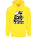 To Valhalla Viking Warrior Odin Childrens Kids Hoodie Yellow
